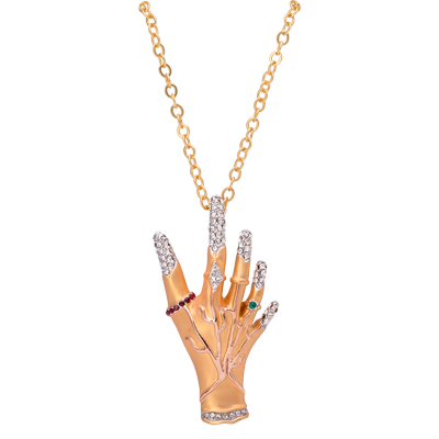 Crystal Hand Necklace